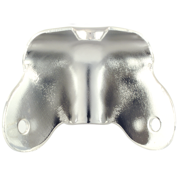 Fender Style 2 Leg Amp Chrome Corner with Lip - The Speaker Factory