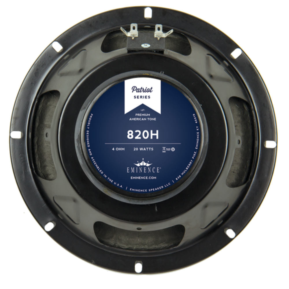 Eminence 820H 8" Speaker 20 Watts 4 Ohm - The Speaker Factory
