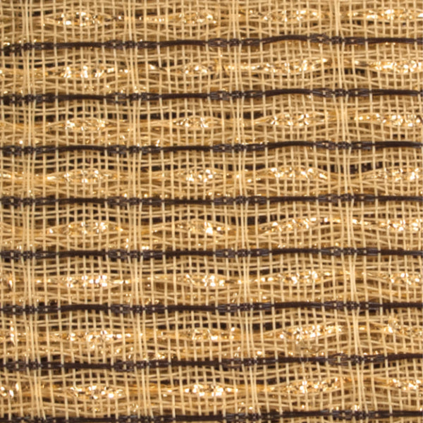 Beige, Brown, Gold Stripe Grill Cloth - The Speaker Factory