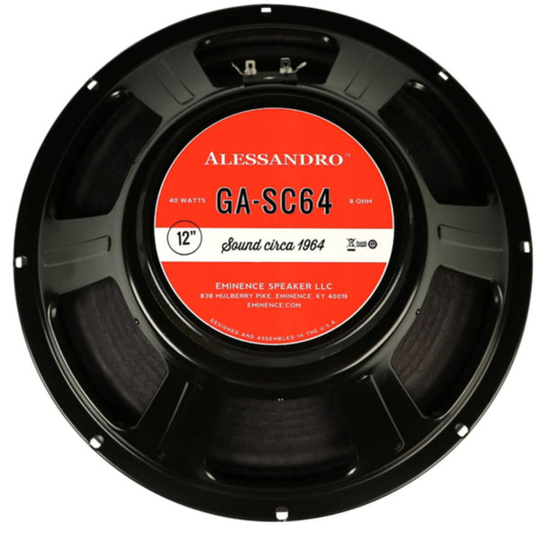 Eminence George Alessandro GA-SC64 12" 40 Watt Guitar Speaker - The Speaker Factory